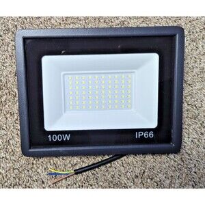 100W Led Flood Light Outdoor Security Garden Yard Spotlight Lamp IP66 Black